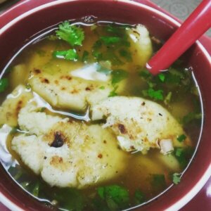 Receta para hacer sopa de arepa tradicional
